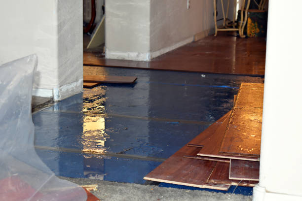 Professional Burst Pipe Cleanup technician working in Odessa, TX